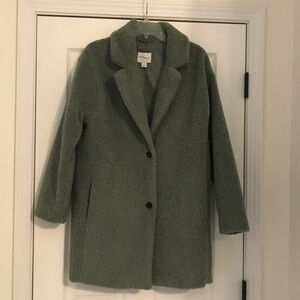 Daily Ritual Sage Teddy Coat